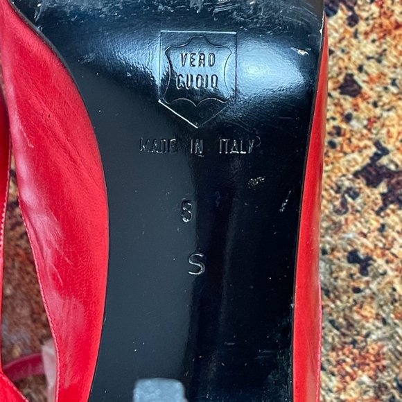 Albert Nipon Red Shoes size 8 - Picture 8 of 8